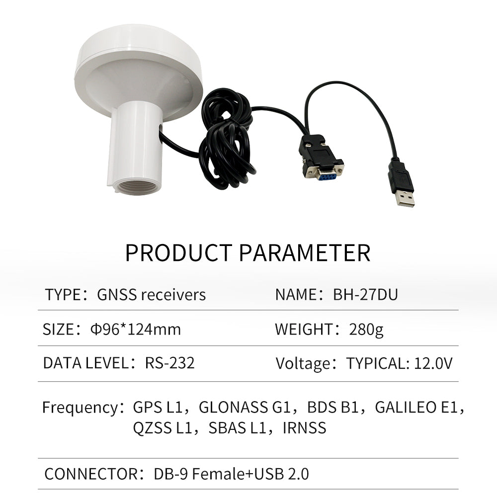 Beitian's new GPS mushroom head receiver ceramic chip AIS navigation timing Beidou GNSS module BF-27D Beitian's new GPS mushroom head receiver ceramic chip AIS navigation timing Beidou GNSS module BF-27D